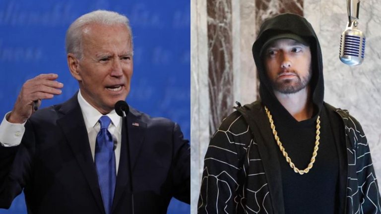 Eminem entregó su apoyo a Biden con video de su icónica 