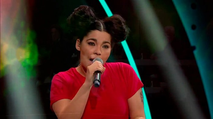 Björk impactó con impresionante look e imitación de la cantante islandesa en Yo Soy