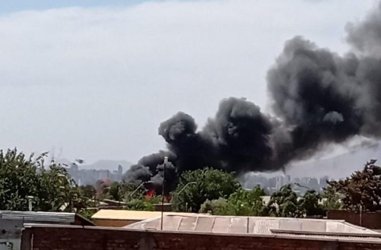 Al menos 9 viviendas afectadas por incendio en San Joaquín