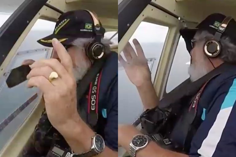 Se le cayó el celular desde un avión y lo recuperó intacto: El teléfono incluso grabó su caída