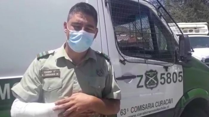 Carabinero rescató a madre e hija de un incendio en María Pinto: Los tres sufrieron quemaduras