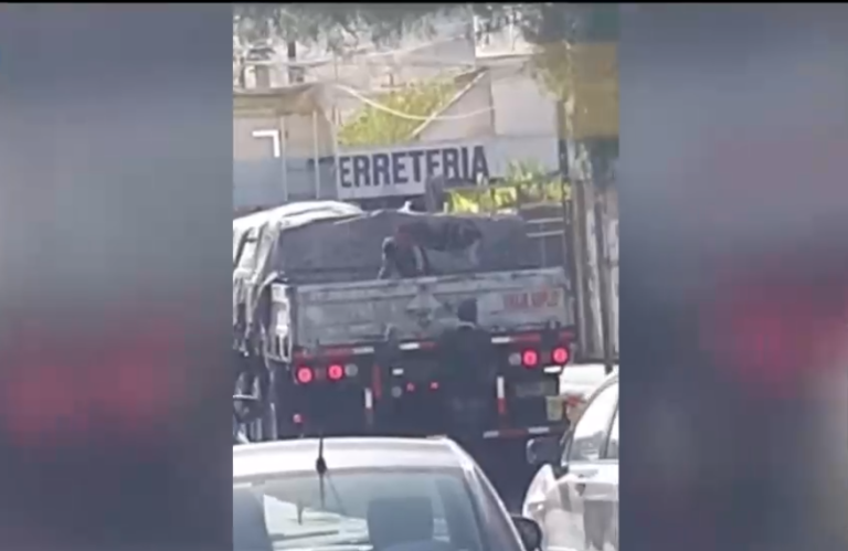Así atacan nuevas bandas que asaltan camiones en pleno taco: Roban las cargas en segundos