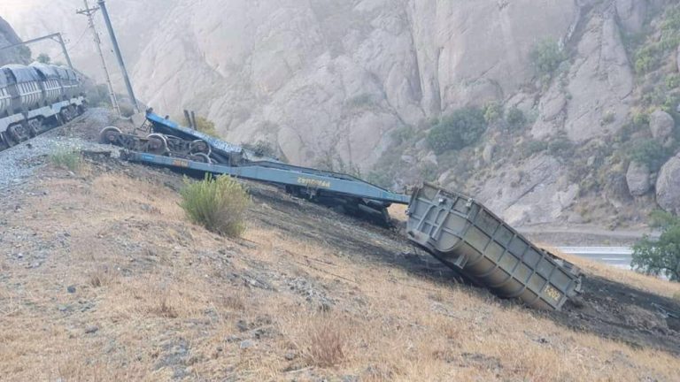 Tren de carga se descarriló en la cuesta Las Chilcas en Llay Llay