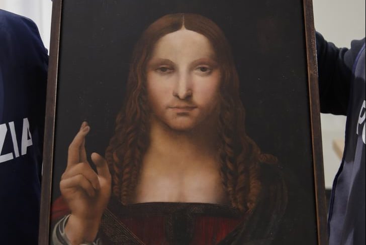 Recuperan copia robada de la pintura más cara del mundo, obra de Leonardo da Vinci