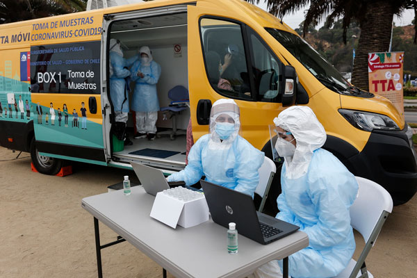 Vehículos tomarán exámenes de PCR en los balnearios del país: Se realizarán hasta 500 tests diarios