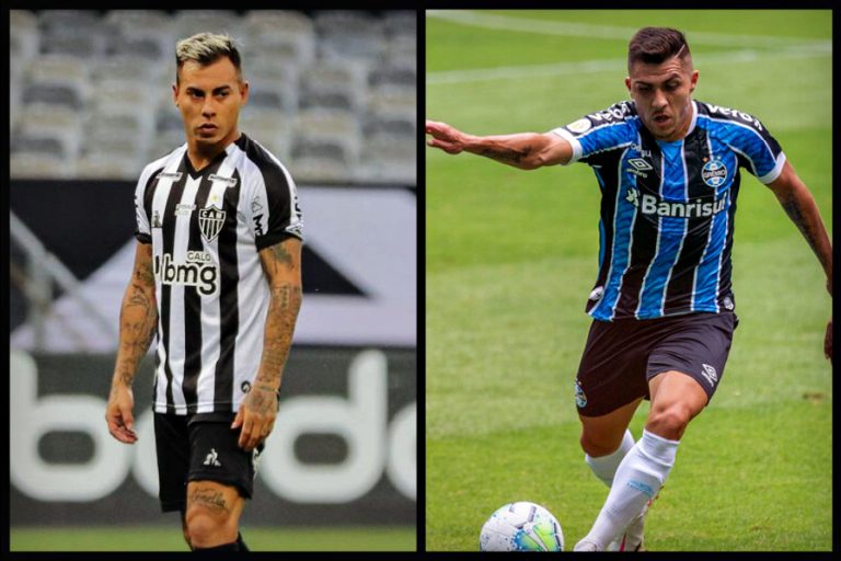 Duelo de seleccionados en Brasil: Vargas y Pinares jugaron en el empate de Atlético Mineiro y Gremio