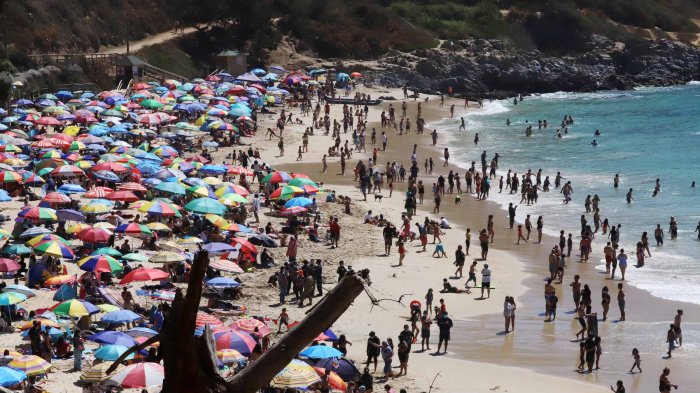 Dificultades para controlar a veraneantes: Armada intervino ante aglomeraciones en El Canelo