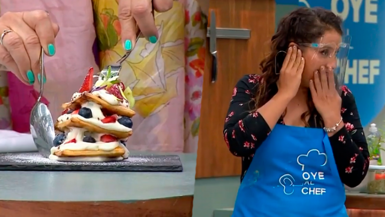 El postre antisísmico de Pamela Leiva que sacó carcajadas en Oye al Chef