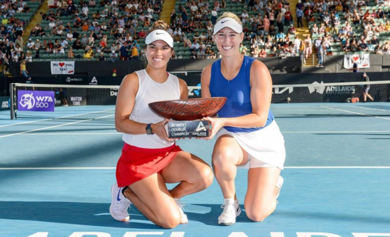 Chilena Alexa Guarachi y Desirae Krawczyk son campeonas del WTA 500 de Adelaida