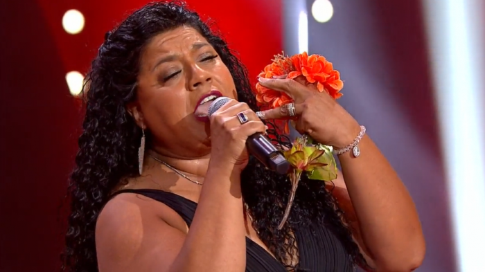 El jurado estaba encantado: Eva Ayllón se lució con una impecable presentación