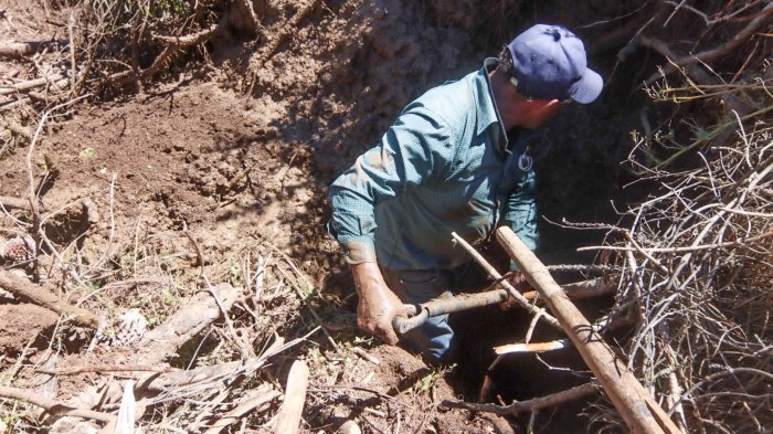 Con palas y retroexcavadora: Así fue la búsqueda de PDI en casa de Tomás Bravo