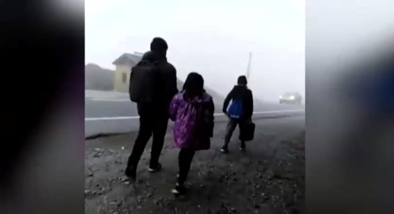 La odisea de tres niños para tener Internet: Vecina les presta su casa a diario para que asistan a clases online