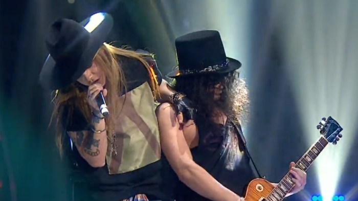 Axl Rose y Slash impresionaron al jurado con el tema 