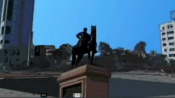 La particular propuesta de candidato a concejal para esconder estatua de Plaza Baquedano