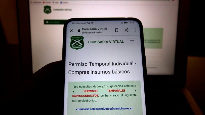 Comisaría Virtual: Teniente de Carabineros aclaró todas las dudas sobre permisos para desplazarse en cuarentena