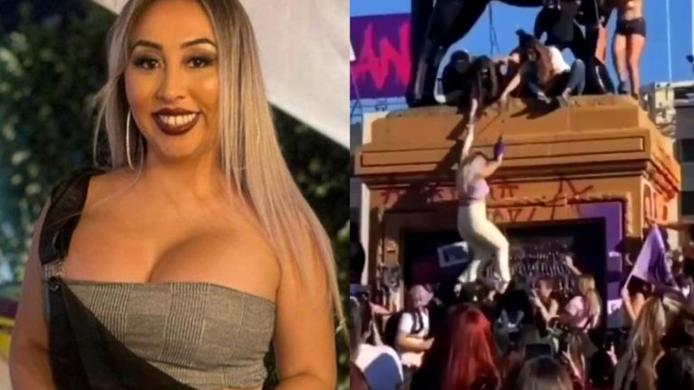 Naya Fácil confirmó accidente en el 8M: Intentó subirse a la estatua de Baquedano