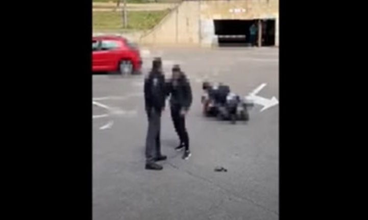 Dos jóvenes golpearon en el suelo a guardia de hospital: Les habría exigido usar mascarilla para entrar