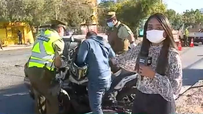 Accidente en vivo: Auto chocó a motociclista durante despacho de Contigo en Directo