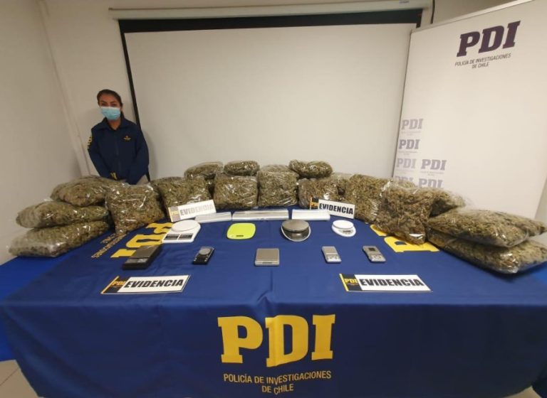 Incautan 35 kilos de droga en departamento de La Florida: Serían proveedores de otros microtraficantes