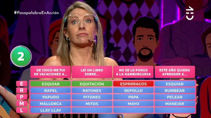 ¿Hamburguesas con espárragos? Macarena Tondreau defendió con uñas y dientes sus respuestas en Pasapalabra