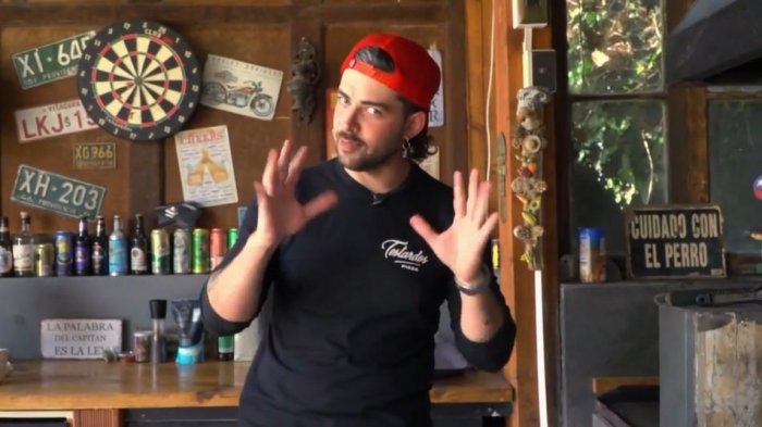 En el quincho de un amigo: Max Cabezón cocinó en la casa de un amigo de él