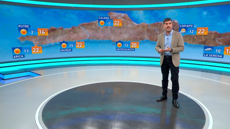 Eduardo Sáez y el informe del tiempo para este martes 27 de abril