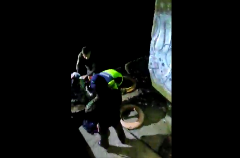 Carabineros rescató con vida a una persona de las aguas del río Calle Calle