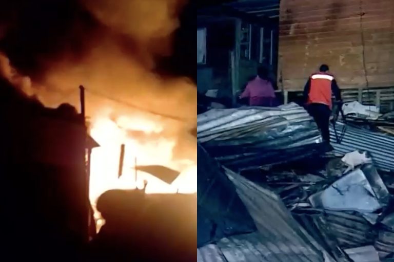 19 damnificados dejó incendio en campamento Dignidad: Vecino que intentaba ayudar falleció