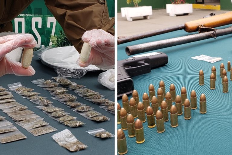 Uno de ellos dormía abrazado a dos armas: Detienen a 13 sujetos en 9 allanamientos simultáneos en Playa Ancha