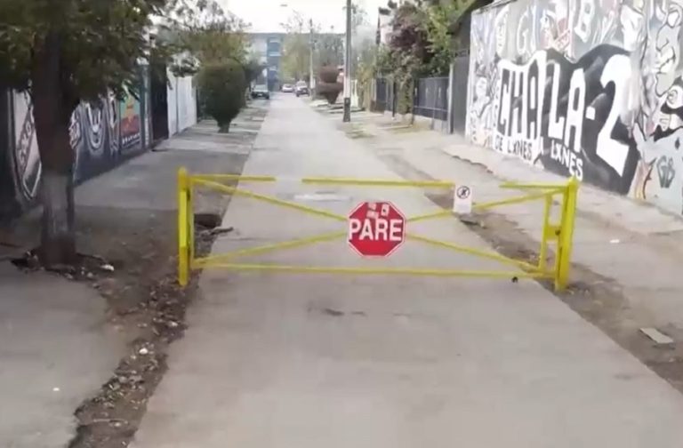 Polémica por cierre de pasajes por parte de vecinos de Conchalí