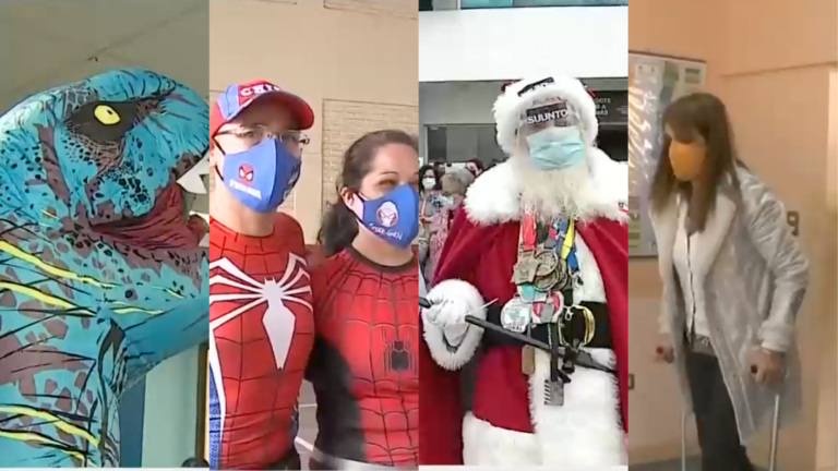 JVR llegó en muletas, votó un 