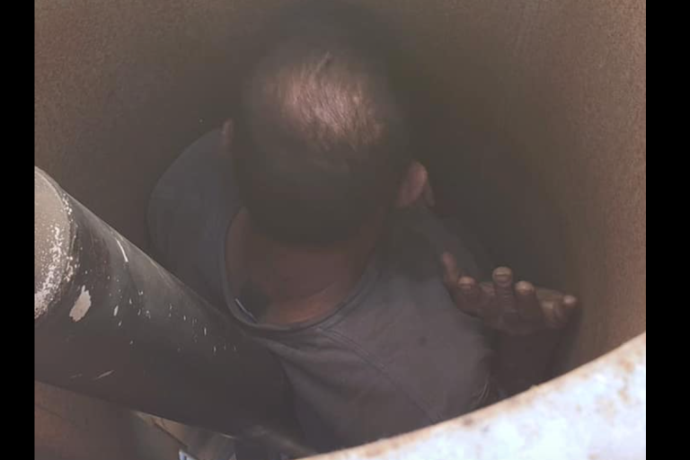 Dos días atrapado y bajo los efectos de drogas: Hombre fue encontrado dentro de un ventilador de viñedo