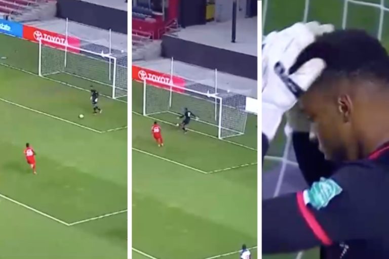 Un blooper de aquellos: Portero de Haití protagonizó insólito gol en partido frente a Canadá