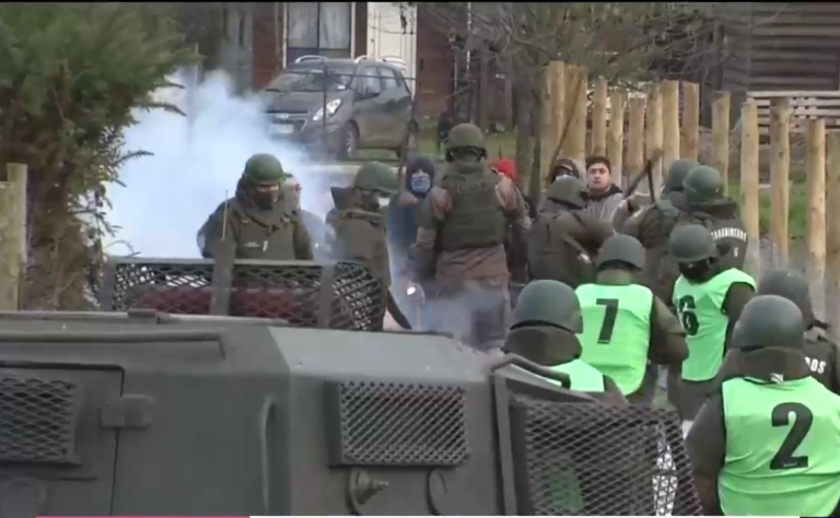 Caso cabo Nain: Reconstitución de escena fue suspendida tras incidentes