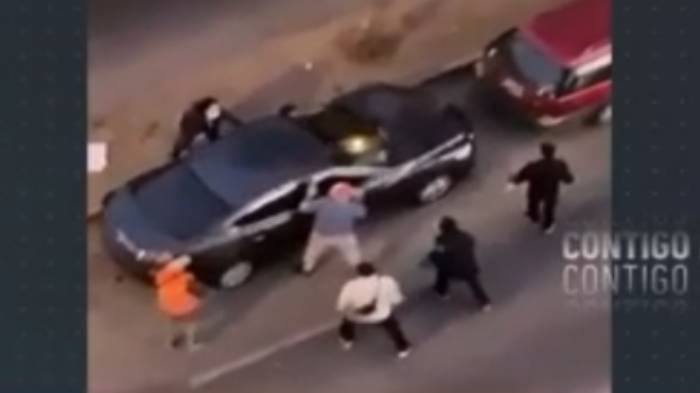Impactantes imágenes: Vecinos trataron de frustrar robo de vehículo en Lo Prado