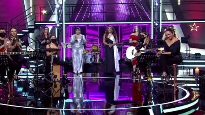 ¡Poder femenino! Myriam Hernández, Cecilia Thalia y Mon Laferte protagonizaron esta romántica obertura de Yo Soy