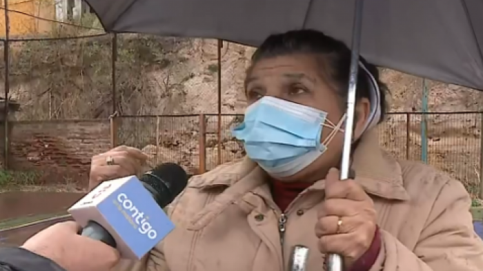 Vecinos de Cerrillos temen por derrumbe de casas a raíz de lluvias y temblores