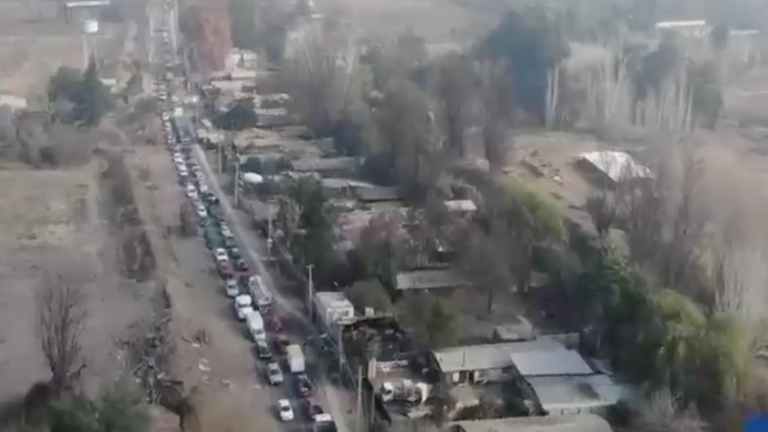 Vecinos de Lampa denuncian tacos kilométricos de hasta 4 horas por obras en ruta que lleva años