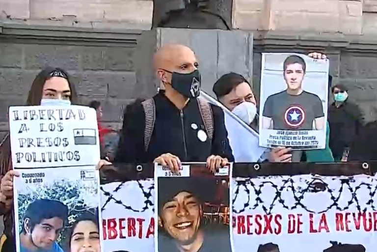 Constituyentes de la Lista del Pueblo participaron en manifestación por los detenidos durante el 18-O