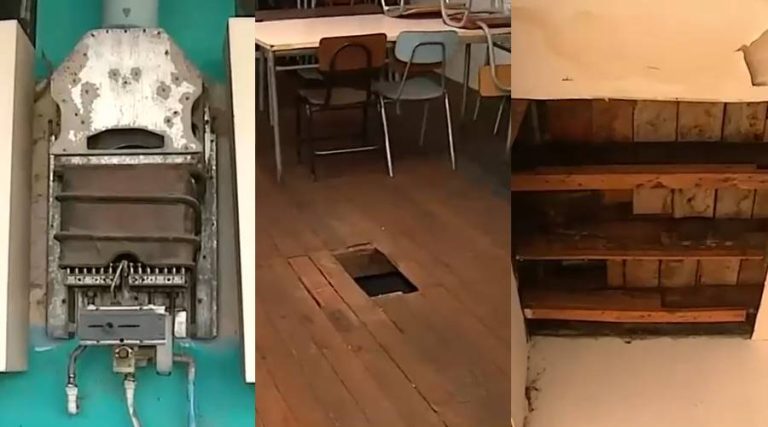 Denuncian abandono de colegio en Quinta Normal: 