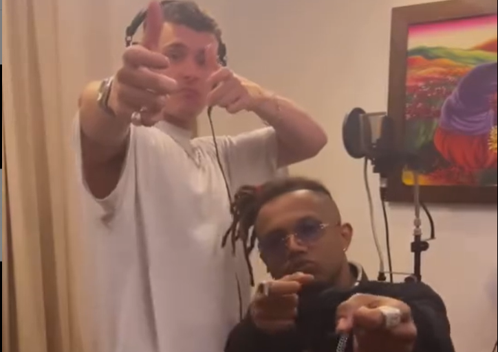 Arón Piper grabó nueva colaboración con Polimá Westcoast durante su visita a Chile