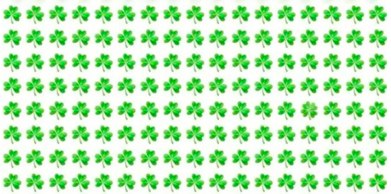 Nuevo y simple reto es viral en Facebook: Sólo piden encontrar el trebol de 4 hojas, pero en 10 segundos