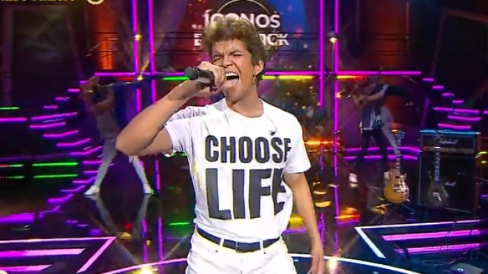 Llegó motivadísimo: George Michael se la jugó con todo durante su presentación