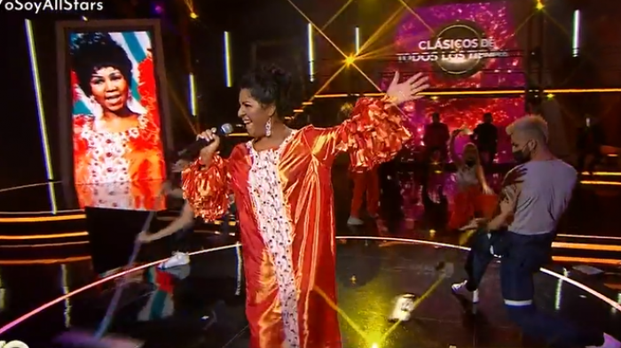 Prestancia y energía: Aretha Franklin maravilló al jurado con su interpretación