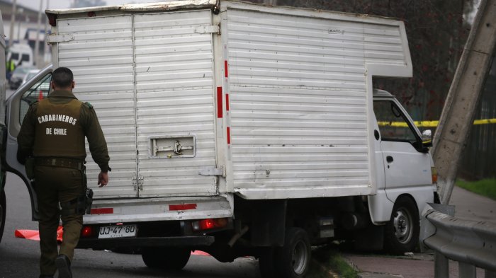 Asalto frustrado terminó con conductor de camión asesinado a tiros en Pudahuel