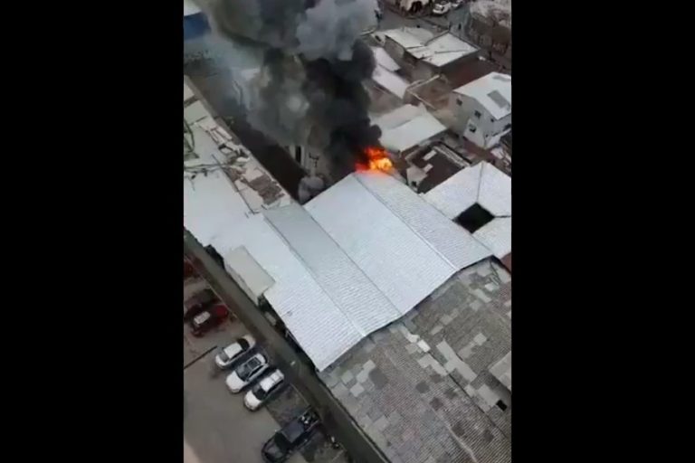 VIDEO: Incendio se registra en la comuna de Recoleta