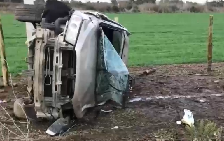 Hielo y exceso de velocidad: Así fue el choque de 14 autos por granizada en Ruta 5 Sur
