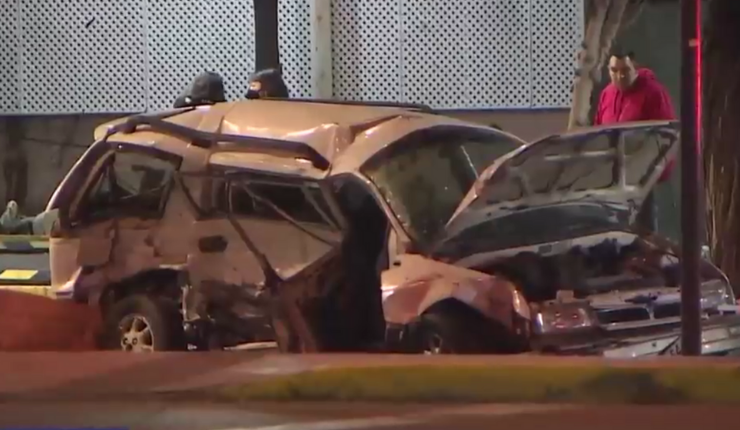 Grave accidente vehicular termina con un fallecido y tres personas lesionadas en La Florida