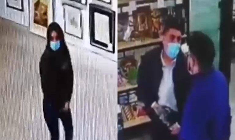 Insólito robo a galería de arte: Mientras una mujer distraía, los demás escondían las obras en su ropa