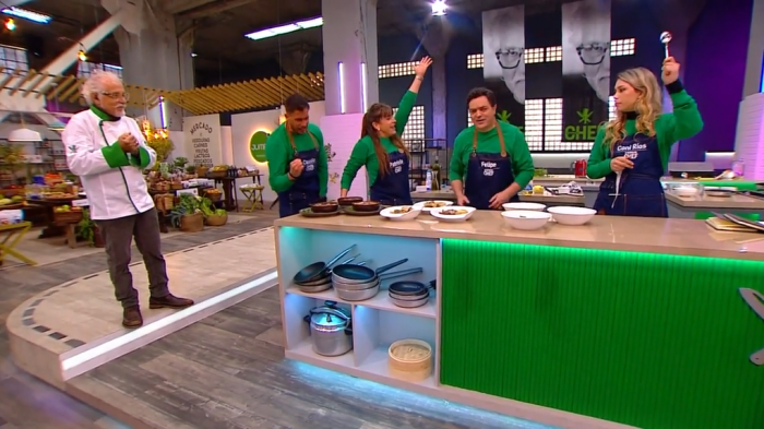 Les salió del alma: El particular saludo del equipo verde que sacó carcajadas en El Discípulo del Chef